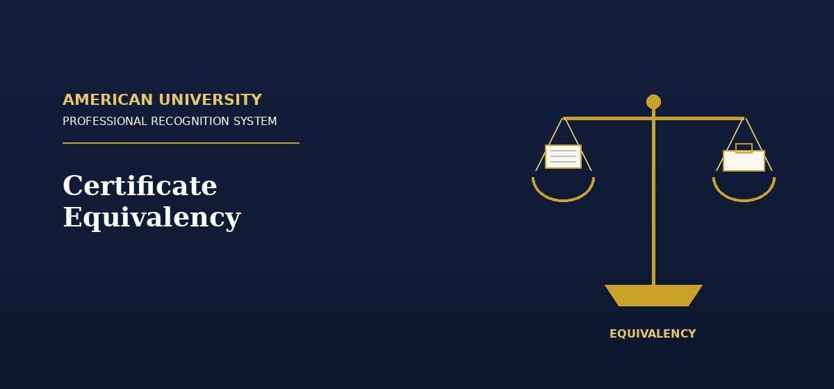 Professional Certificate Equivalency