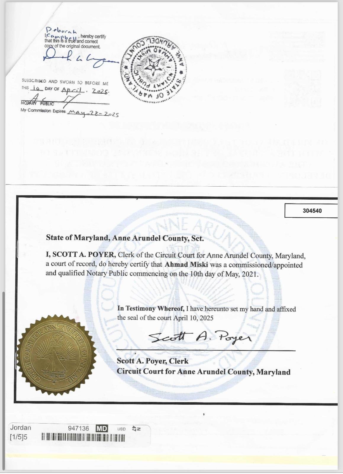 Notary Public Certification